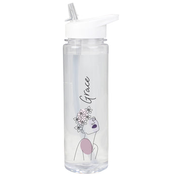 Personalised Natalia Line Art Water Bottle