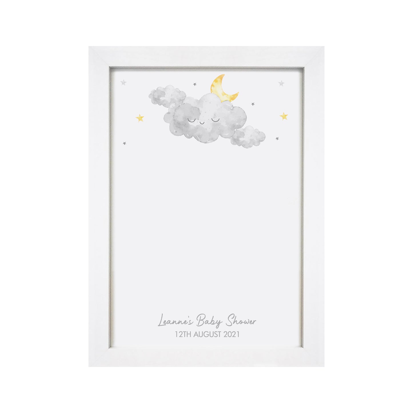 Personalised Cloud Fingerprint A4 Framed Print