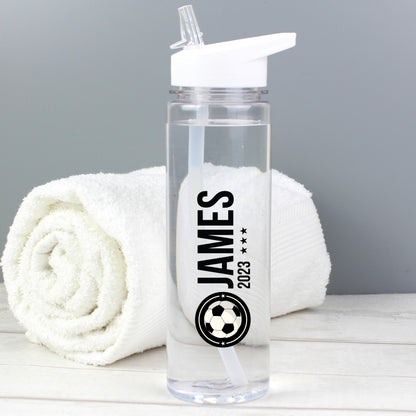 Personalised Football Badge Water Bottle