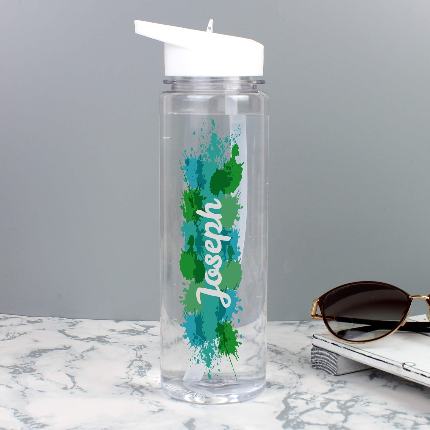 Personalised Splash Name Only Water Bottle