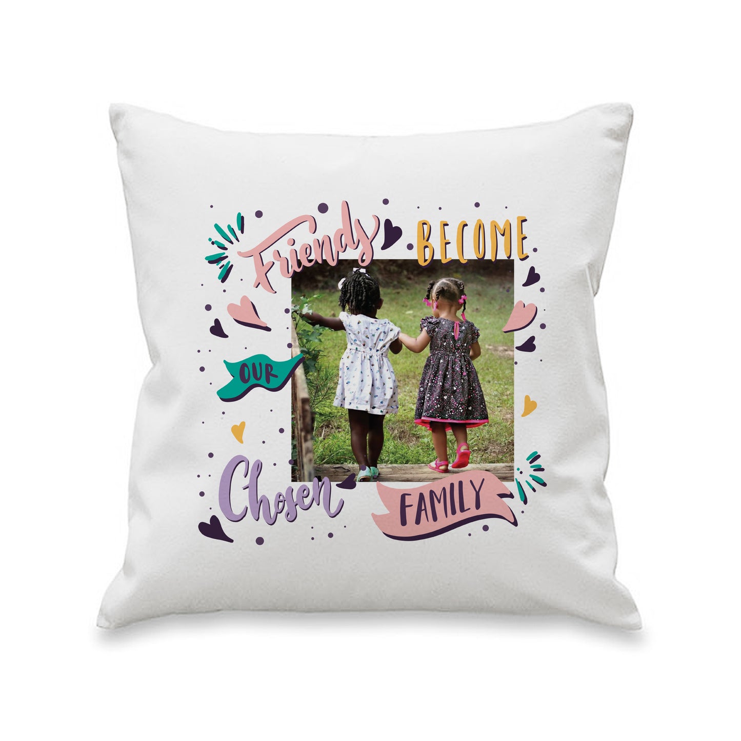 Personalised Chosen Family Photo Upload Cushion