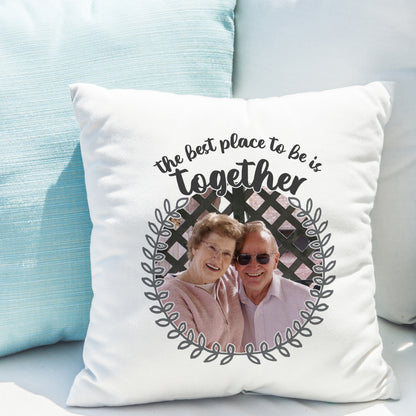 Personalised Better Together Photo Upload Cushion