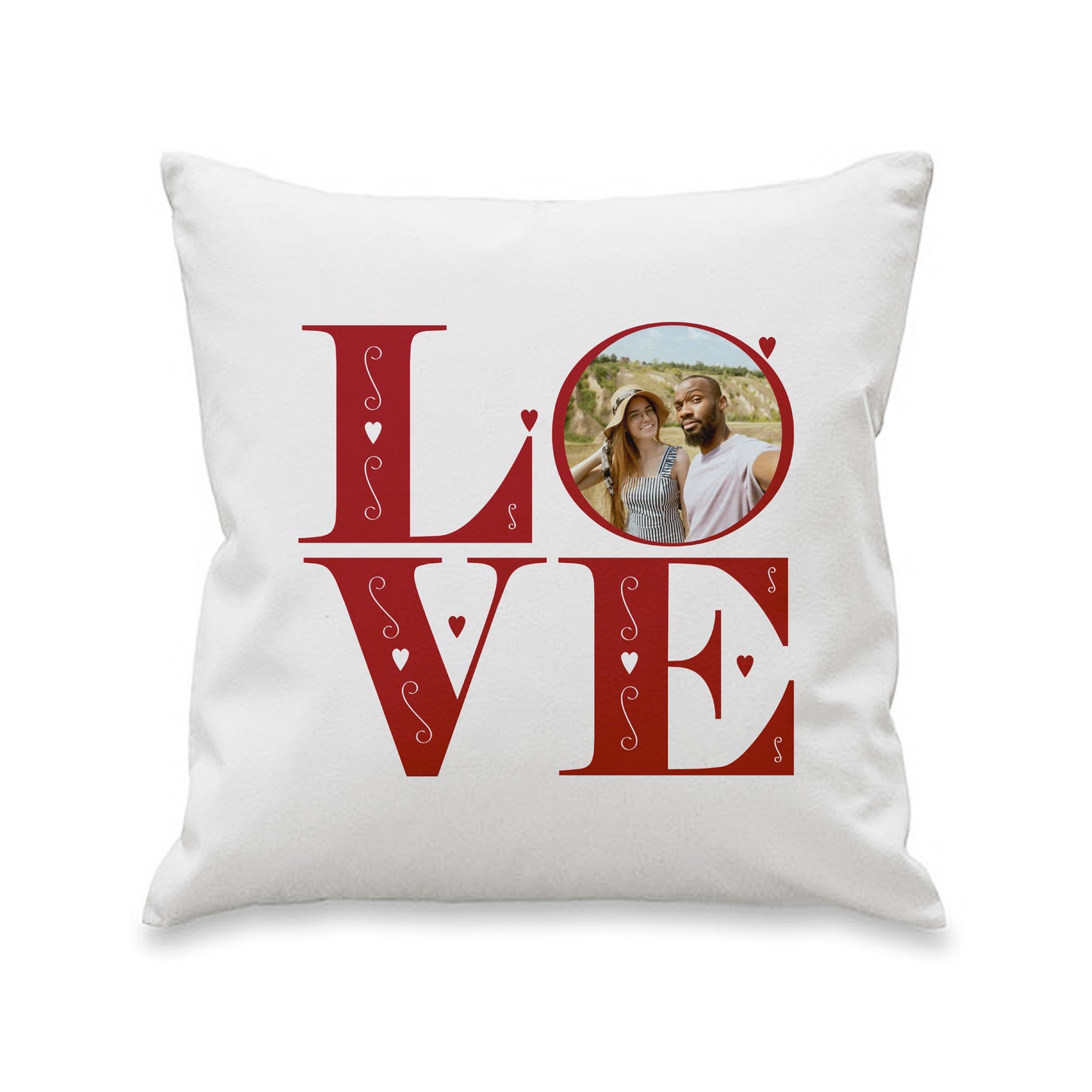 Personalised LOVE Photo Upload Cushion