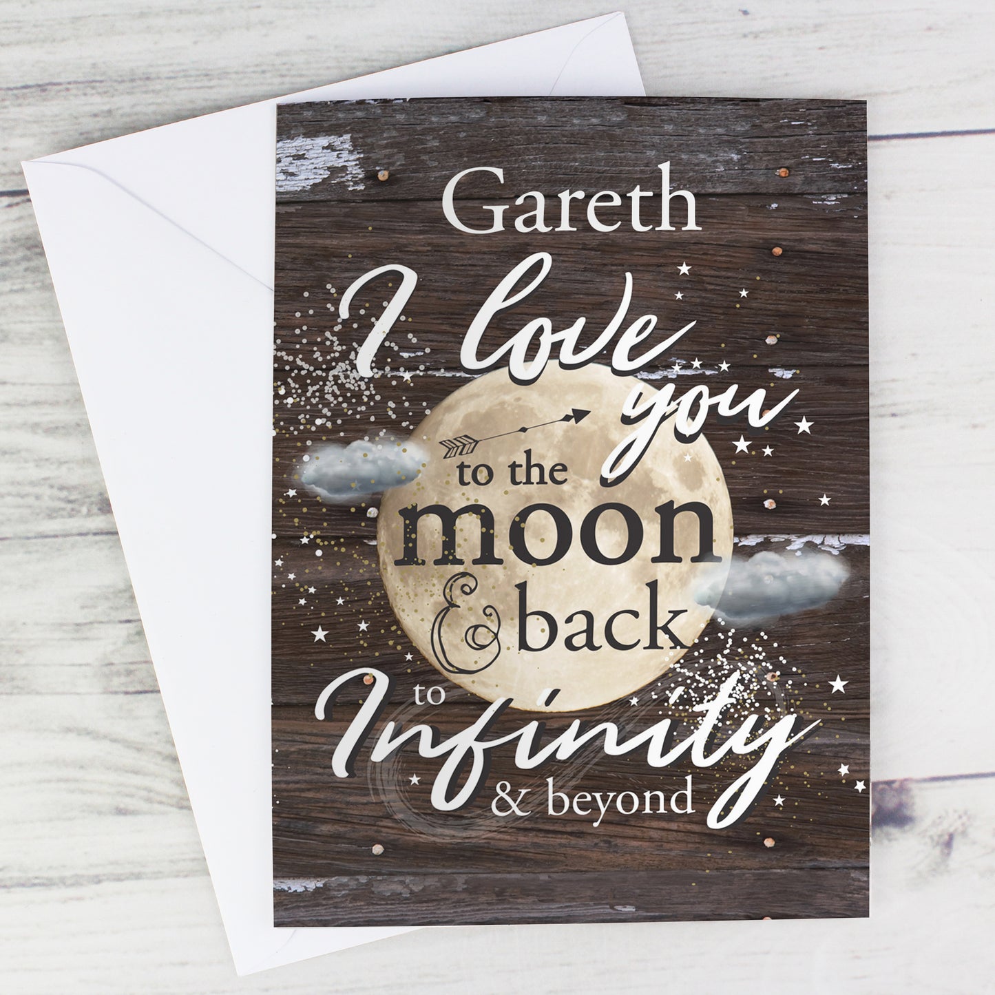 Personalised To the Moon & Infinity... Card