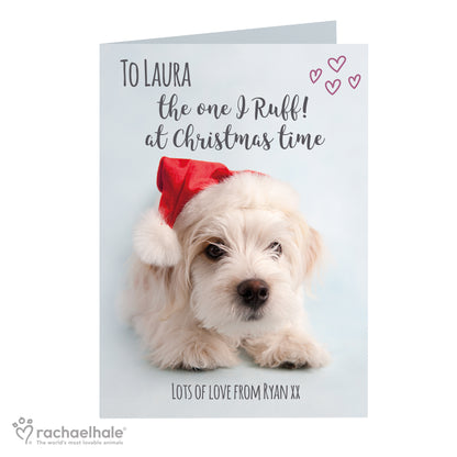 Personalised Rachael Hale Terrier Christmas Card