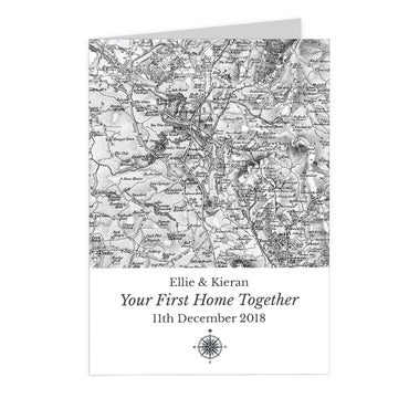 Personalised 1805 - 1874 Old Series Map Compass Card