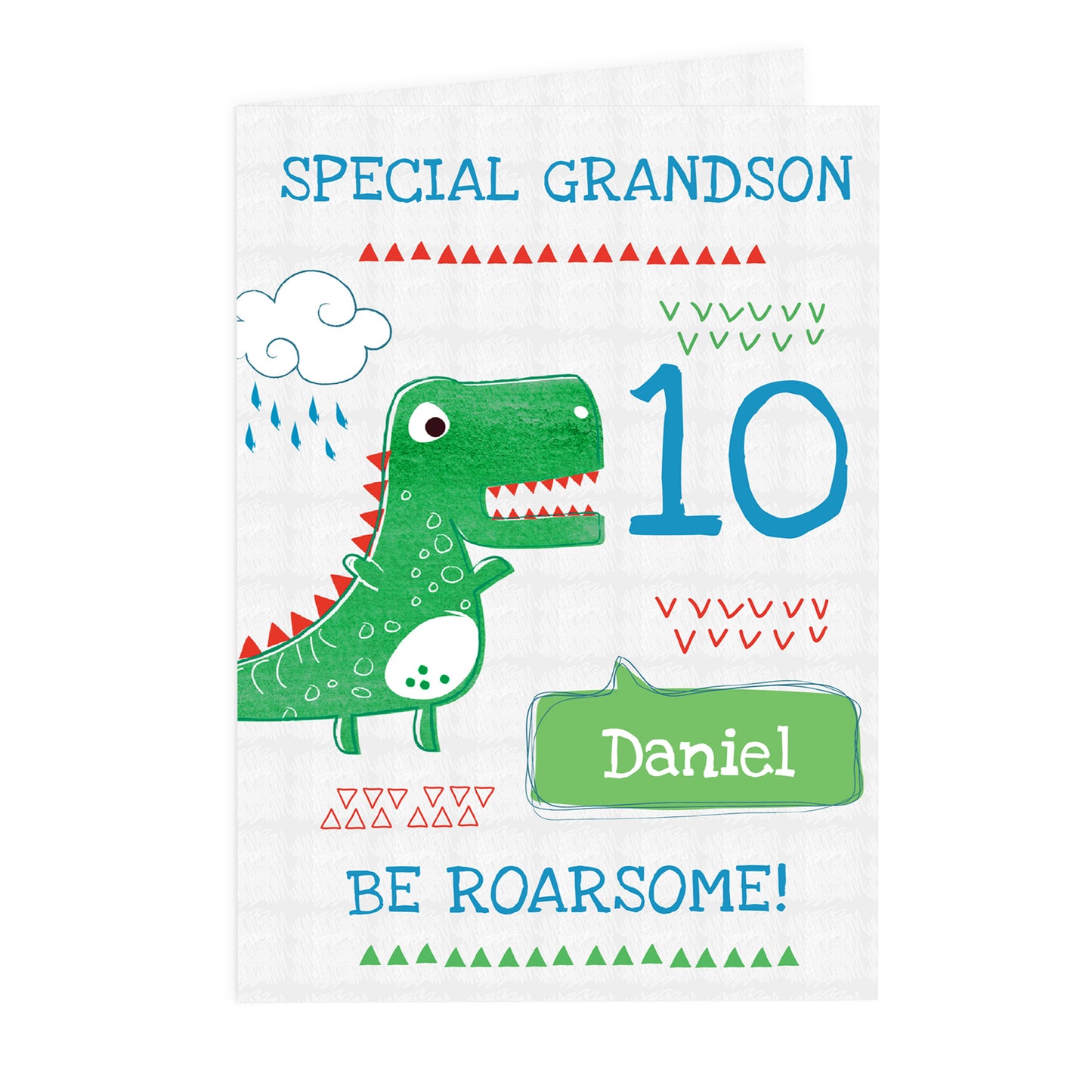 Personalised 'Be Roarsome' Dinosaur Card