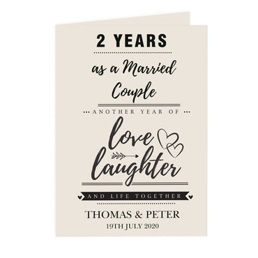 Personalised Anniversary Card