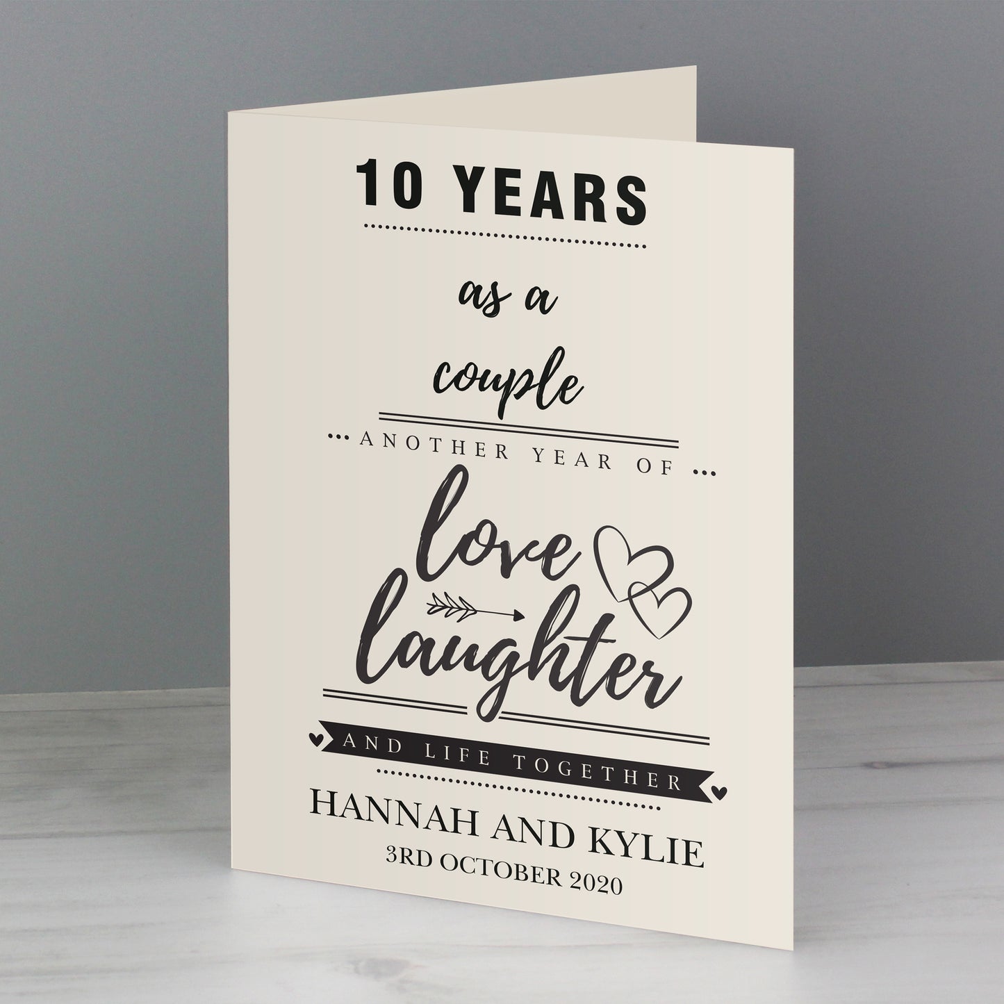 Personalised Anniversary Card