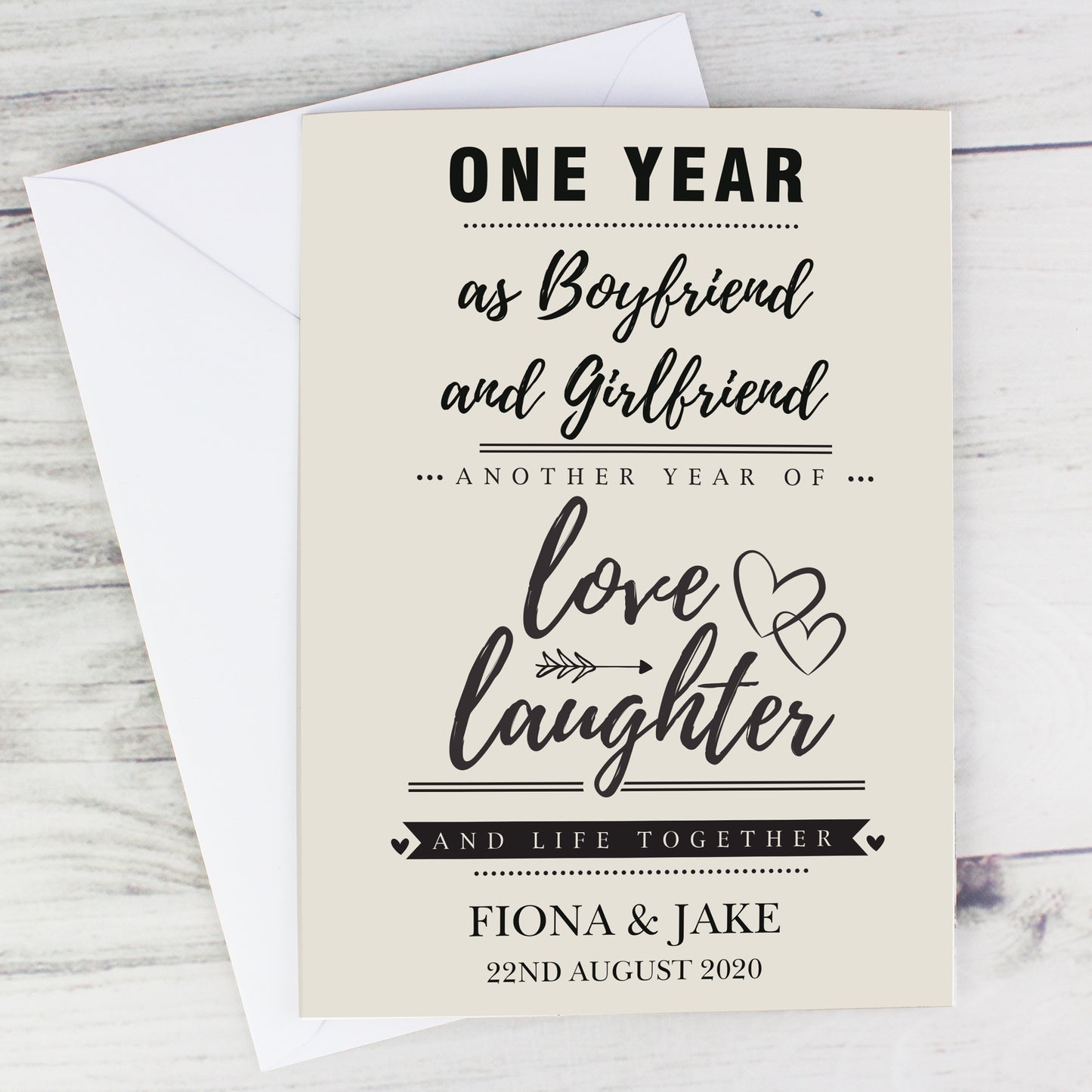 Personalised Anniversary Card