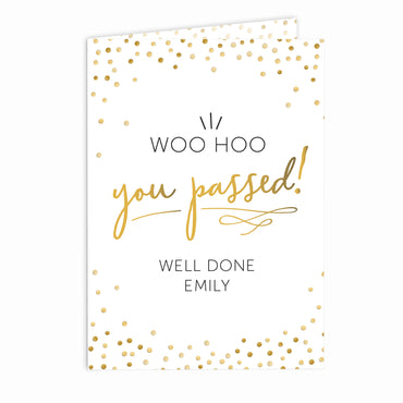 Personalised You Passed! Card