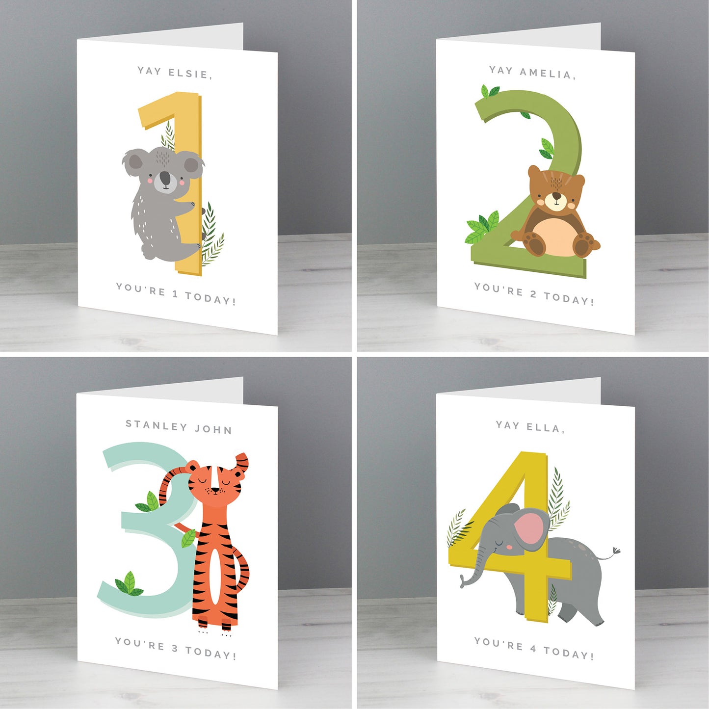 Personalised Animal Birthday Card