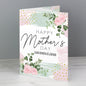 Personalised Happy Mothers Day Abstract Rose Card