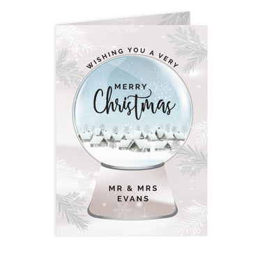 Personalised Christmas Snow Globe Card