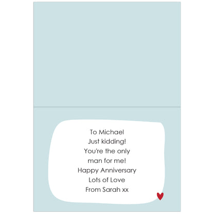 Personalised You're My Favourite Husband Card