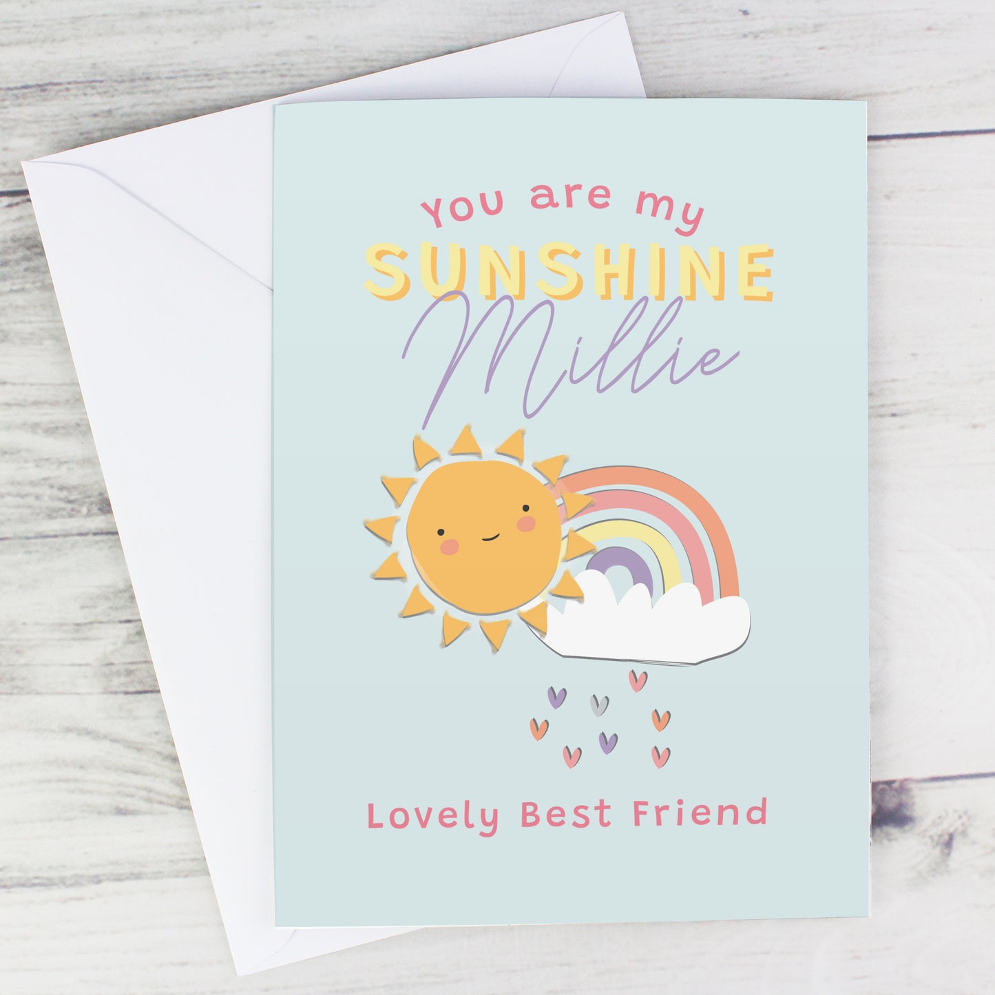 Personalised You Are My Sunshine Card