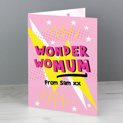 Personalised Wonder WoMum Card