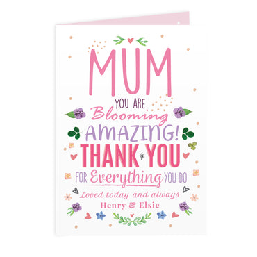 Personalised You Are Blooming Amazing Card