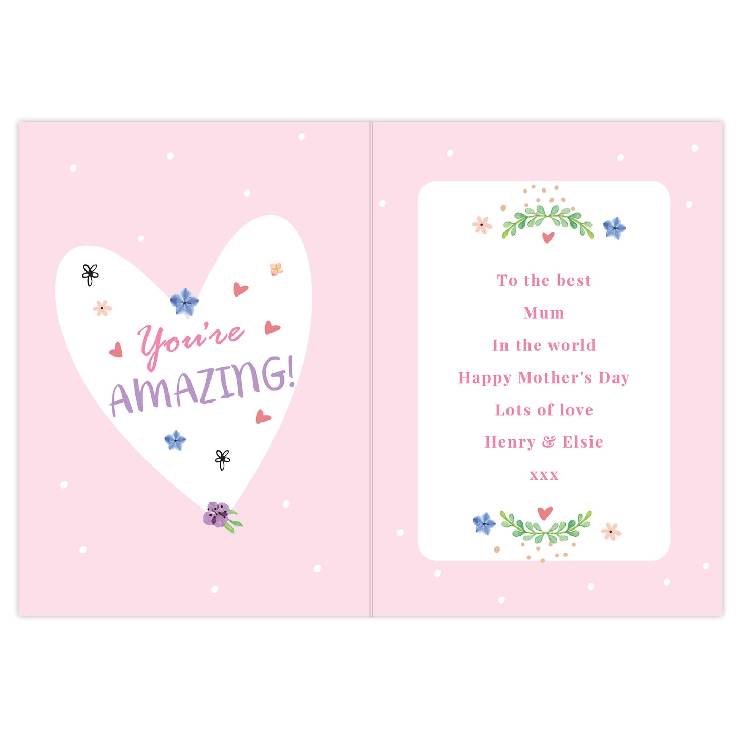 Personalised You Are Blooming Amazing Card