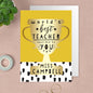 Personalised World's Best Teacher Trophy Greeting Card