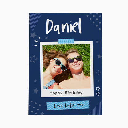 Personalised Polaroid Photo Upload Card