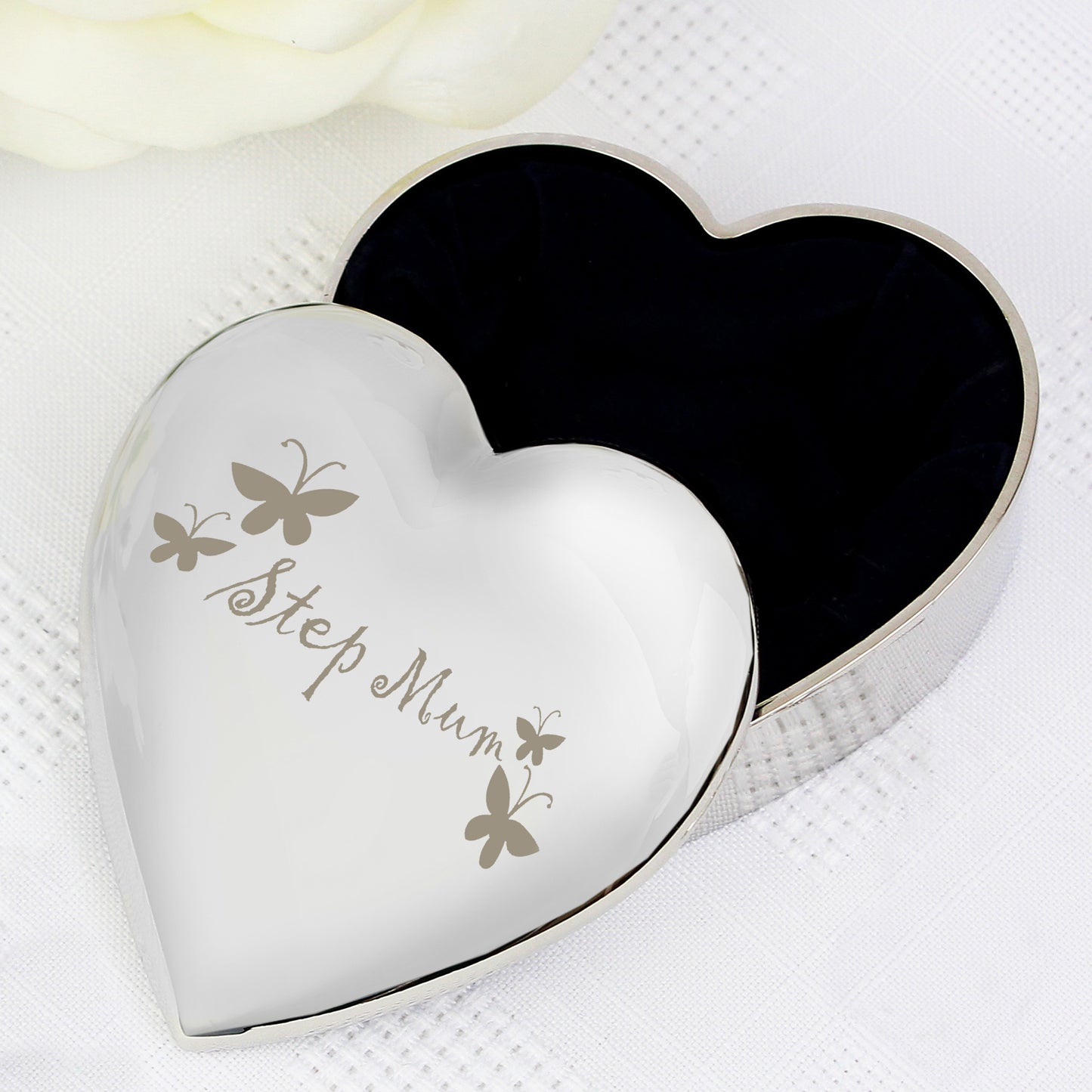 Step Mum Heart Trinket Box