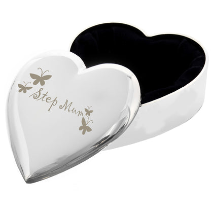 Step Mum Heart Trinket Box