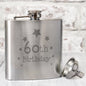 60th Birthday Hip Flask