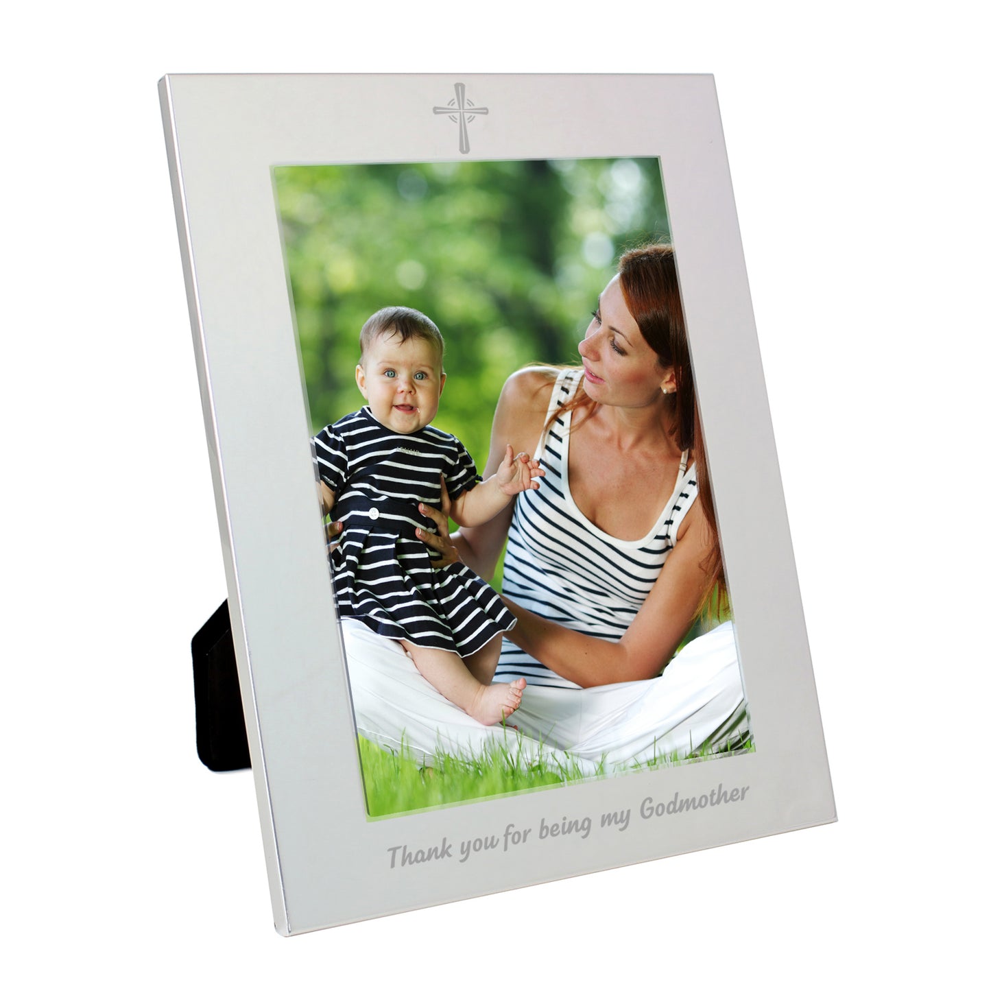 Silver 5x7 Godmother Photo Frame