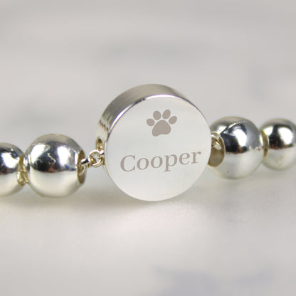 Personalised Pet Memorial Bracelet and Sentiment Card