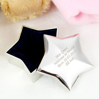 Personalised Star Trinket Box