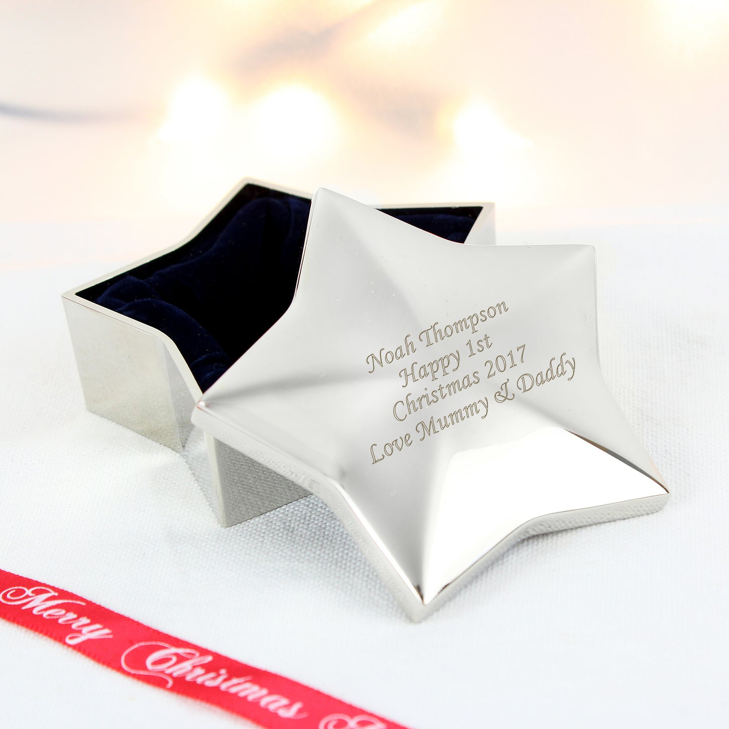 Personalised Star Trinket Box