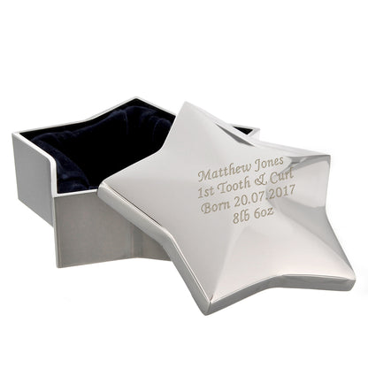 Personalised Star Trinket Box