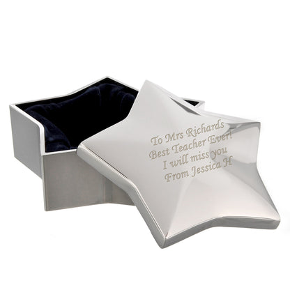 Personalised Star Trinket Box