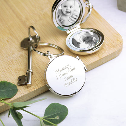 Personalised Round Photo Keyring