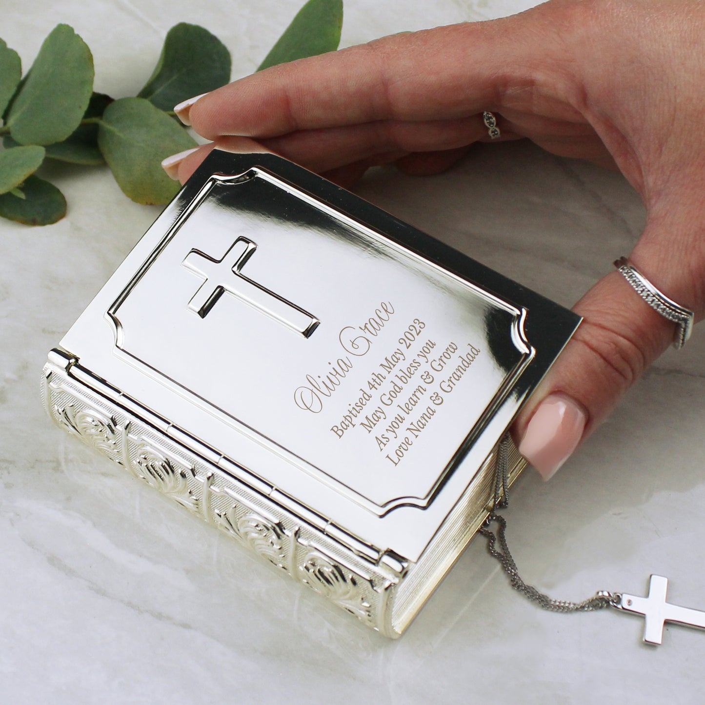 Personalised Bible Trinket Box