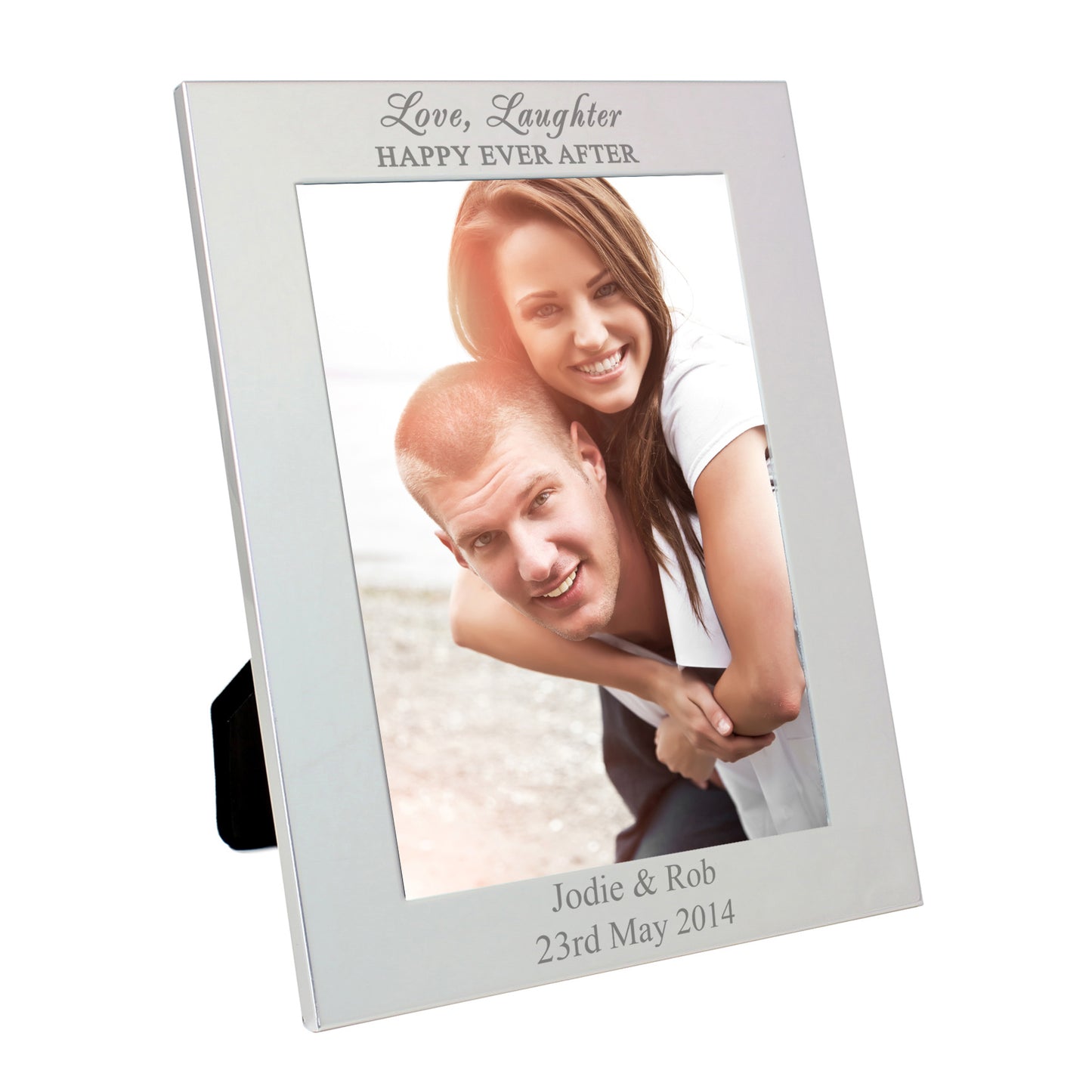 Personalised Silver 5x7 Happily Ever After Photo Frame