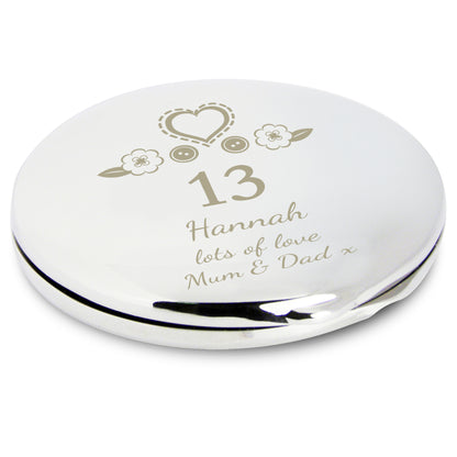 Personalised Birthday Craft Compact Mirror