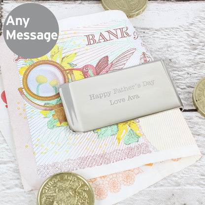 Personalised Any Message Money Clip