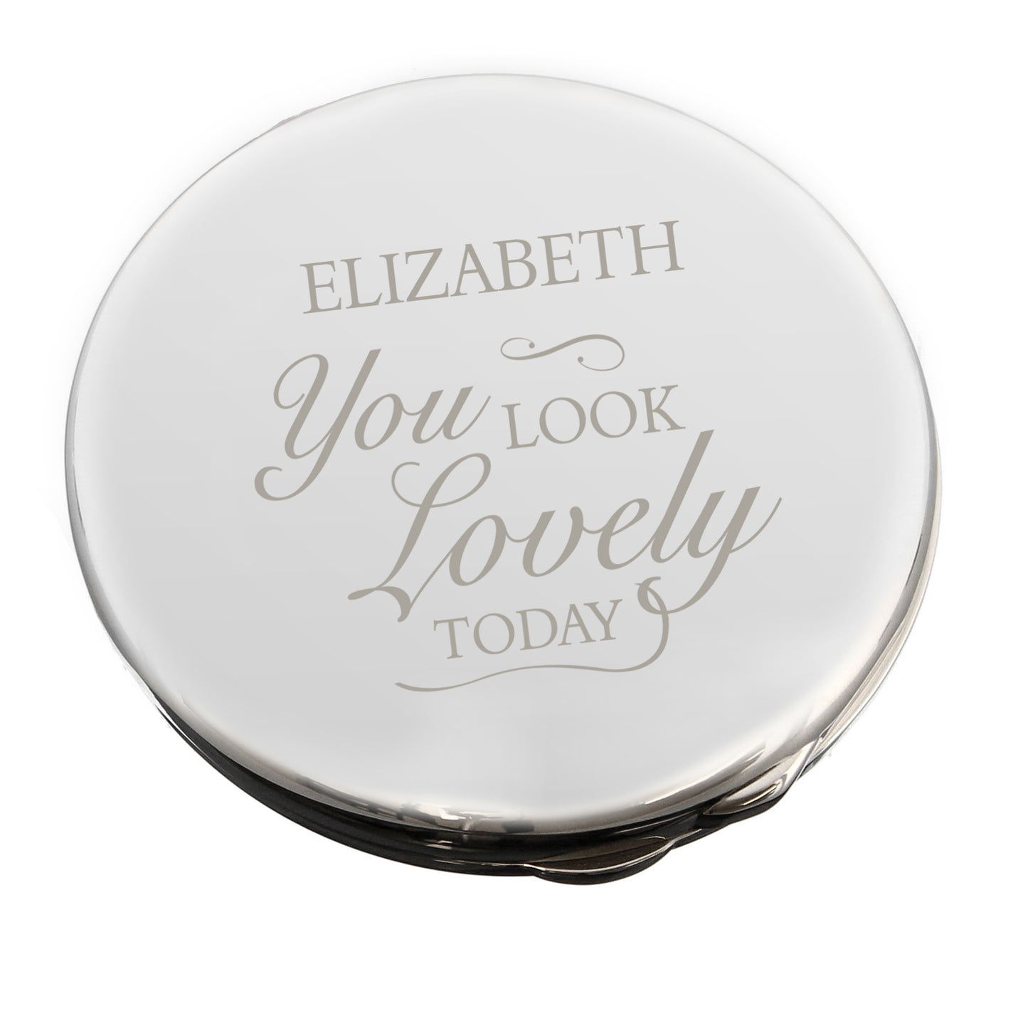 Personalised You Look Lovely Compact Mirror