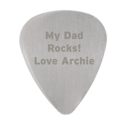 Personalised Silver Plectrum