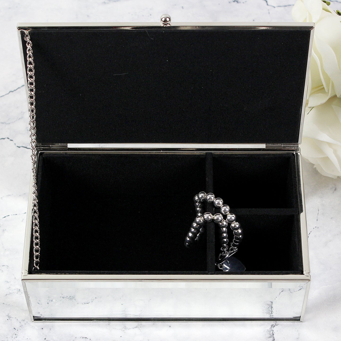 Personalised Classic Mirrored Jewellery Box