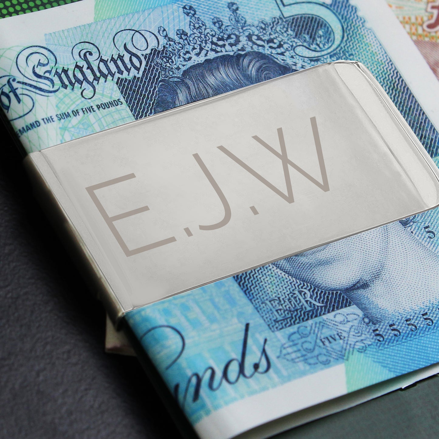 Personalised Classic Initial Money Clip