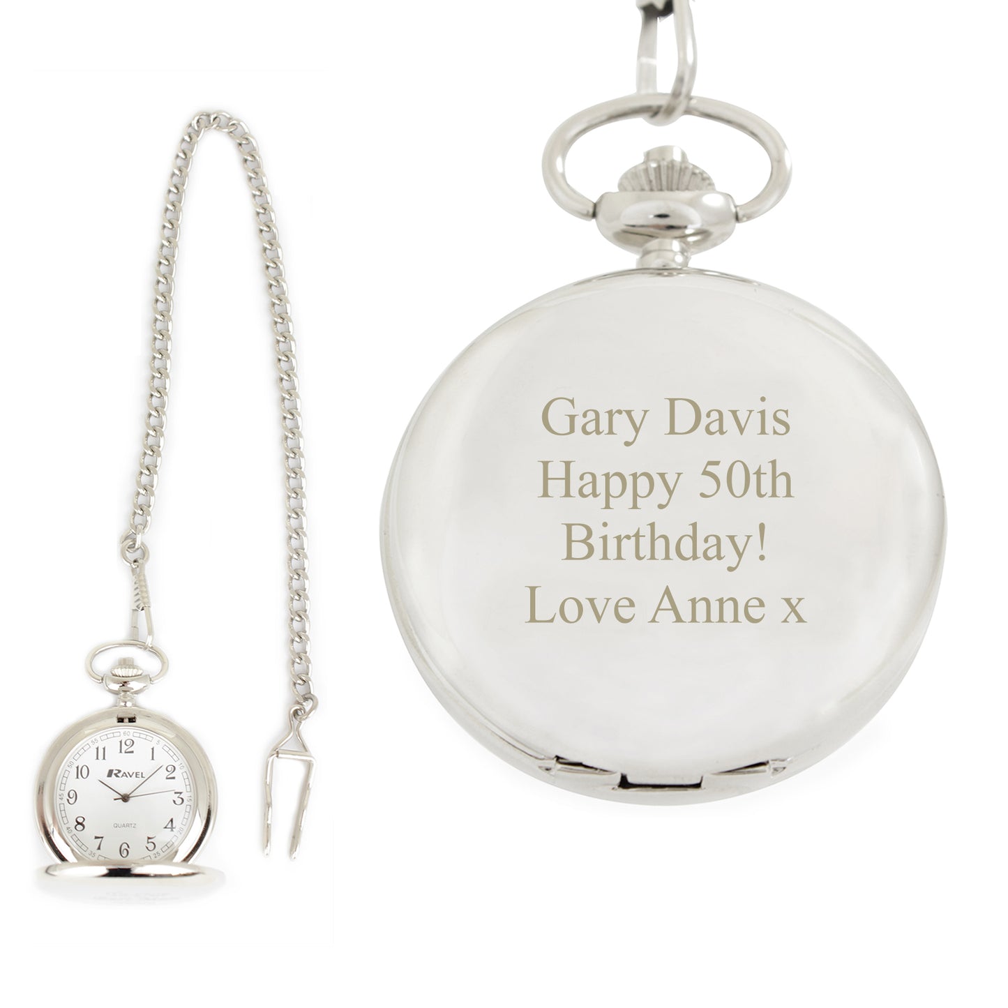 Personalised Formal Pocket Fob Watch