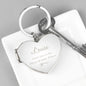 Personalised Swirl Heart Photoframe Keyring