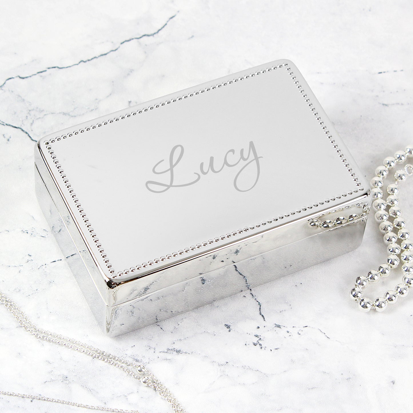 Personalised Name Rectangular Jewellery Box