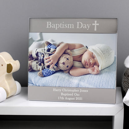 Personalised Religious Cross 6x4 Photo Frame