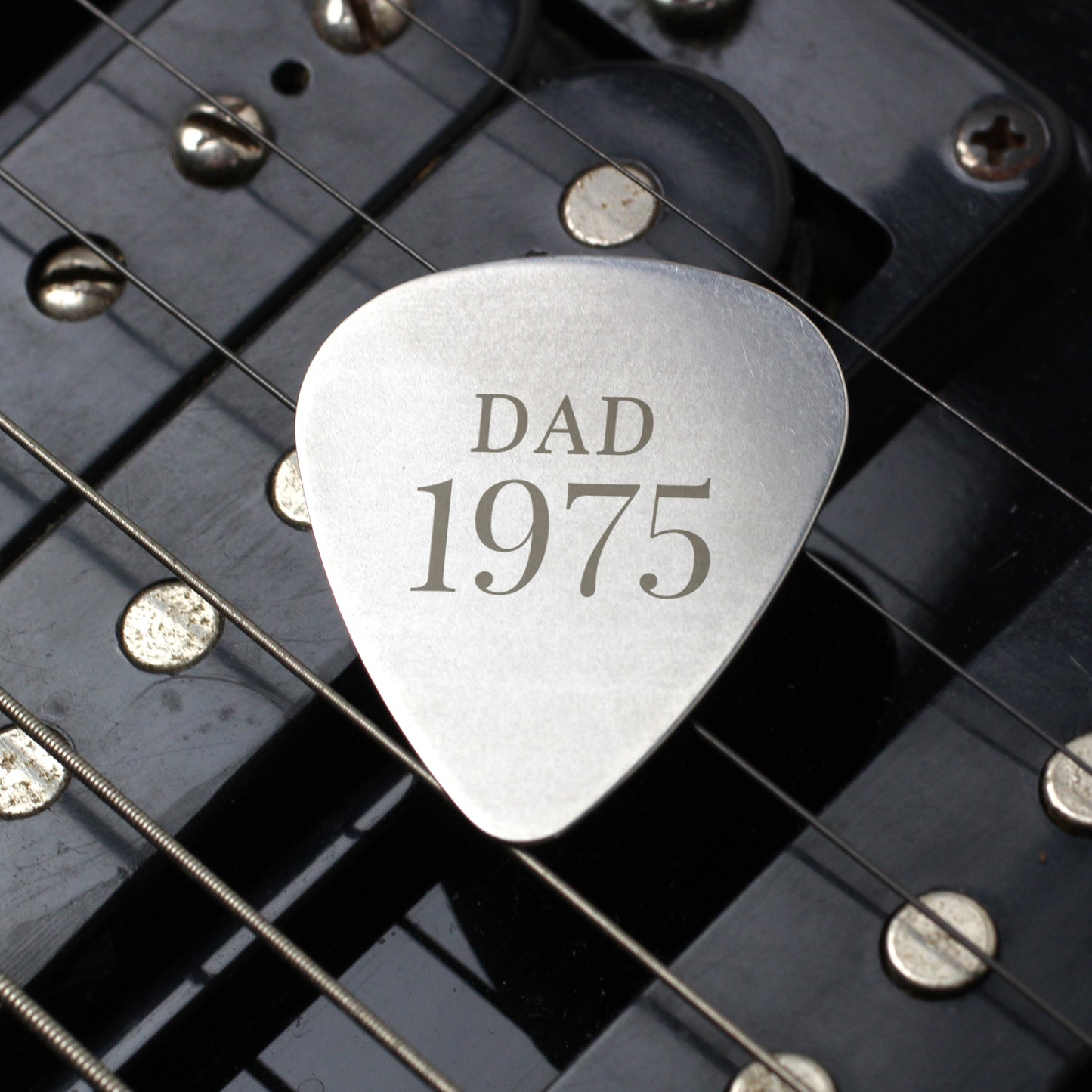 Personalised Year Silver Plectrum