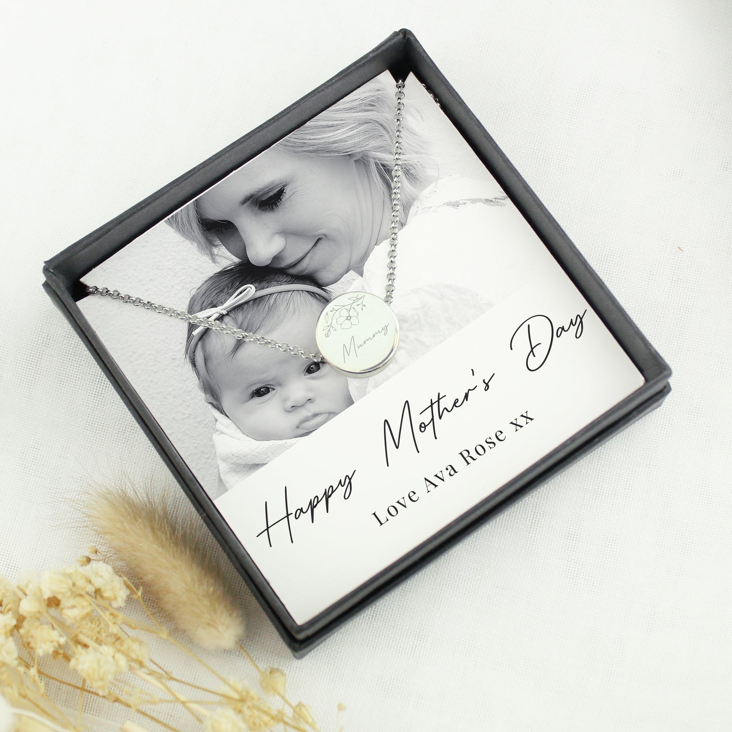 Personalised Photo Upload Necklace and Box