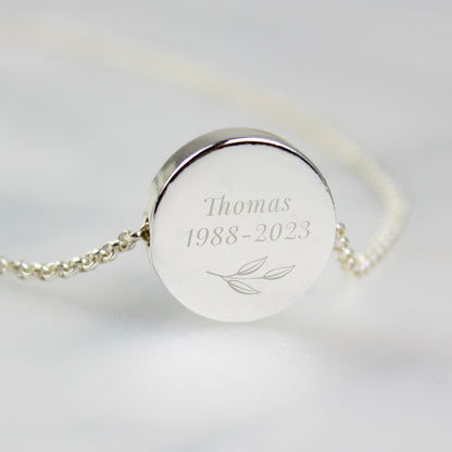 Personalised Botanical Photo Upload Necklace and Box